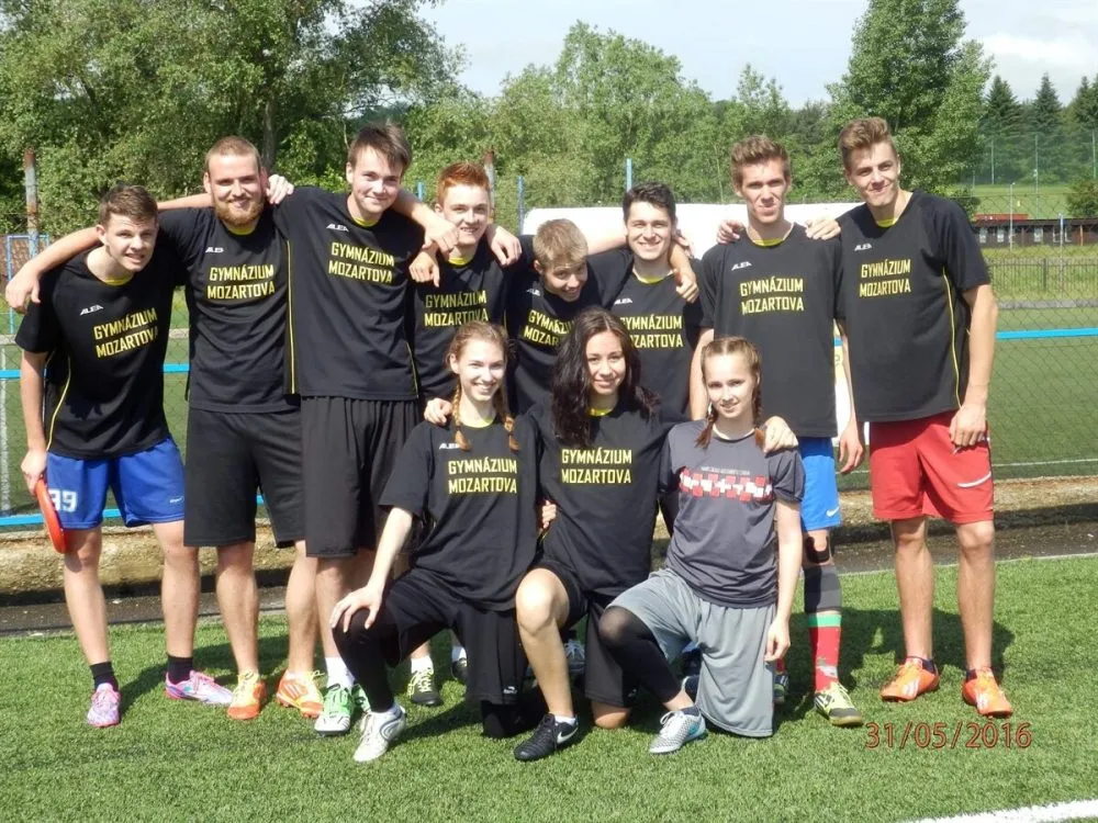 Vynikající výsledek studentů Gymnázia, Mozartova v&nbsp;celostátním finále ve frisbee