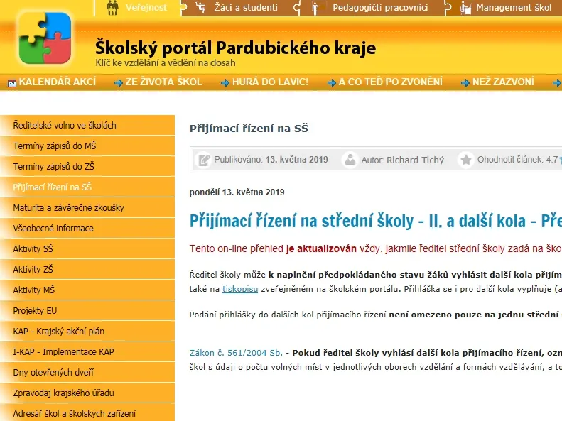 Střední školy a&nbsp;učiliště mají volná místa ke studiu