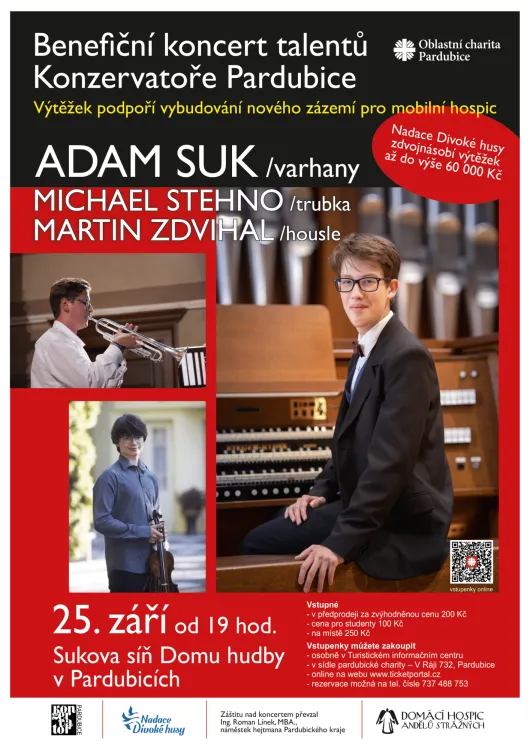 Benefiční koncert talentů Konzervatoře Pardubice
