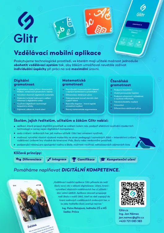Pardubická firma Glitr přináší na trh interaktivní vzdělávací obsah nejen pro školy ve speciální mobilní aplikaci