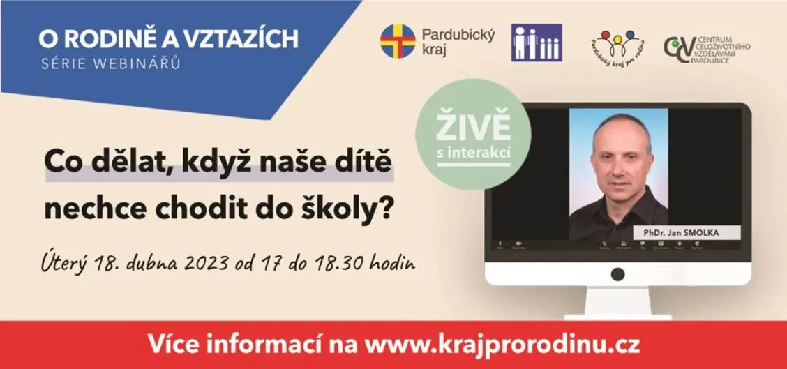 Webinář: Co dělat, když naše dítě nechce chodit do školy?