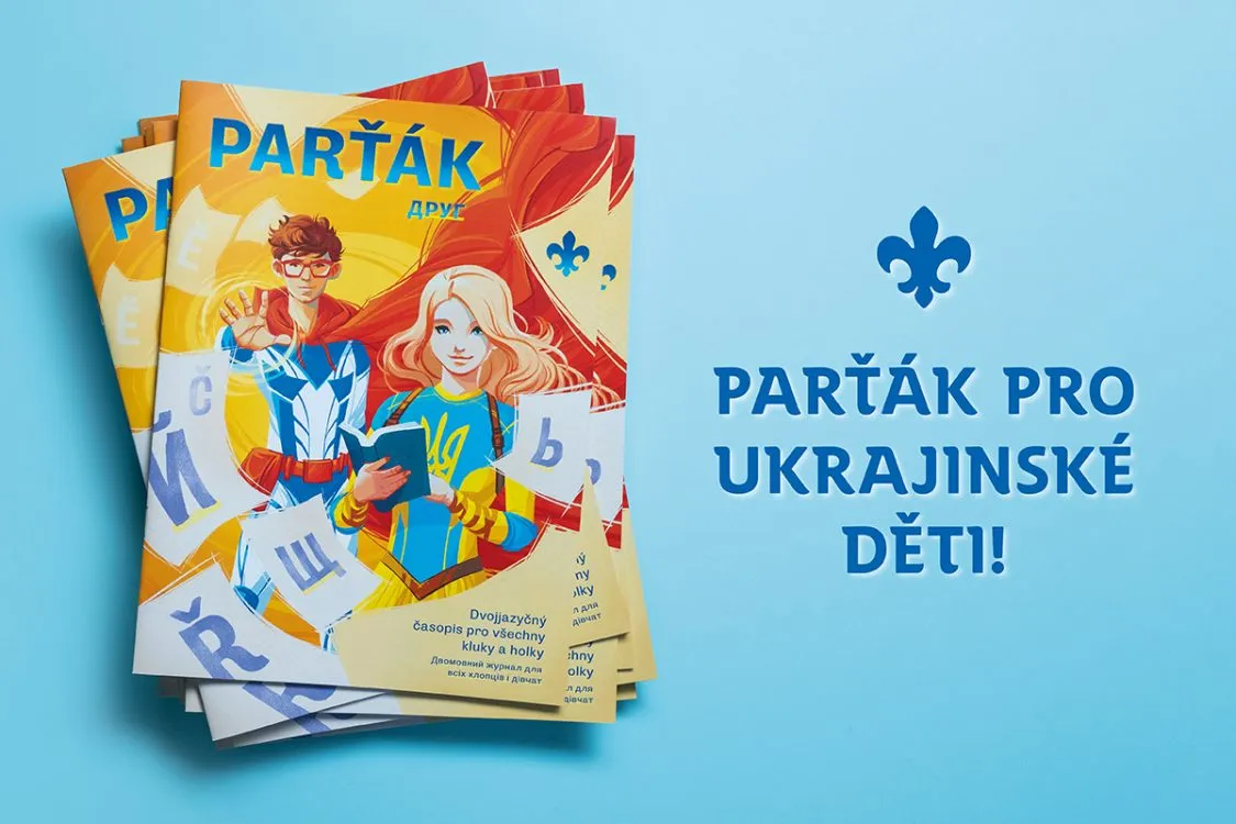 Dvojjazyčný časopis Parťák pro ukrajinské děti