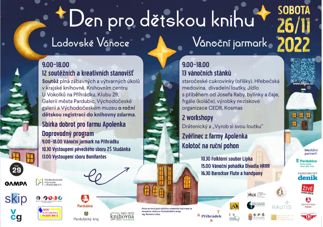 Den pro dětskou knihu s&nbsp;vánočním jarmarkem
