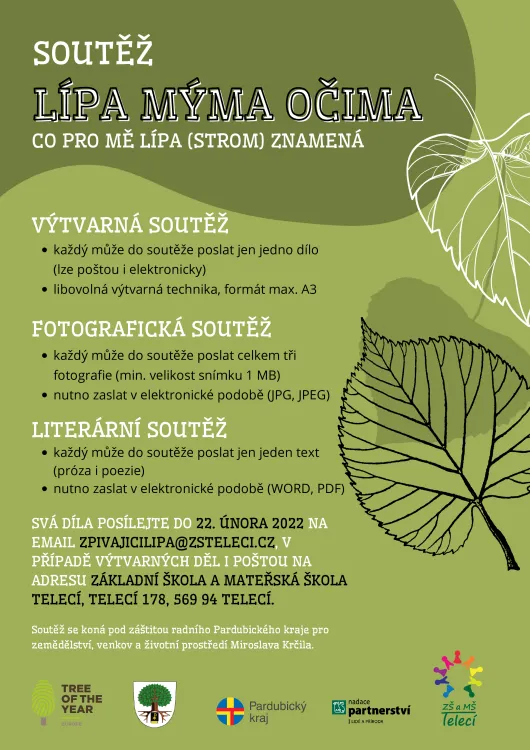 Soutěž pro žáky ZŠ i&nbsp;SŠ: Lípa mýma očima