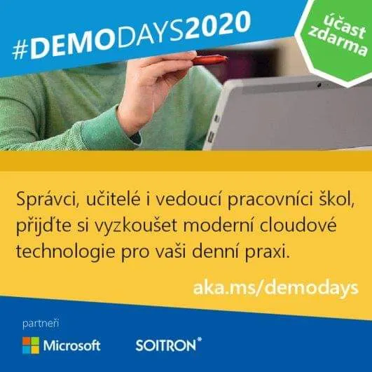 Microsoft pro školství – DEMODAYS 2020 online pro učitele