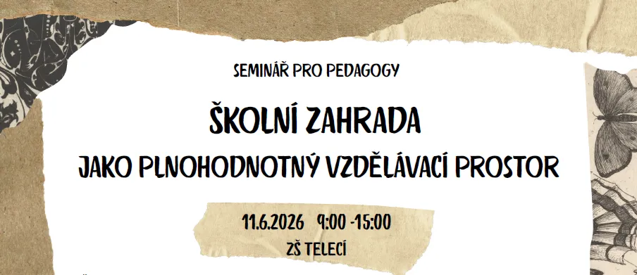Seminář zdarma: Školní zahrada jako plnohodnotný vzdělávací prostor