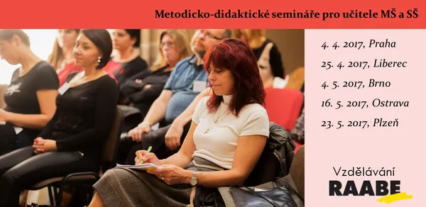 Odborné semináře nakladatelství Raabe pro pedagogy MŠ a&nbsp;SŠ