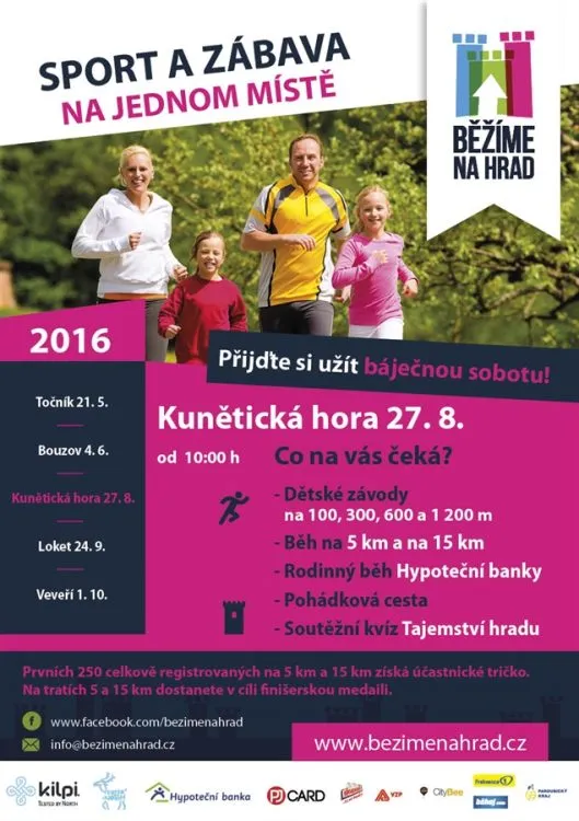 Běžíme na hrad Kunětická hora