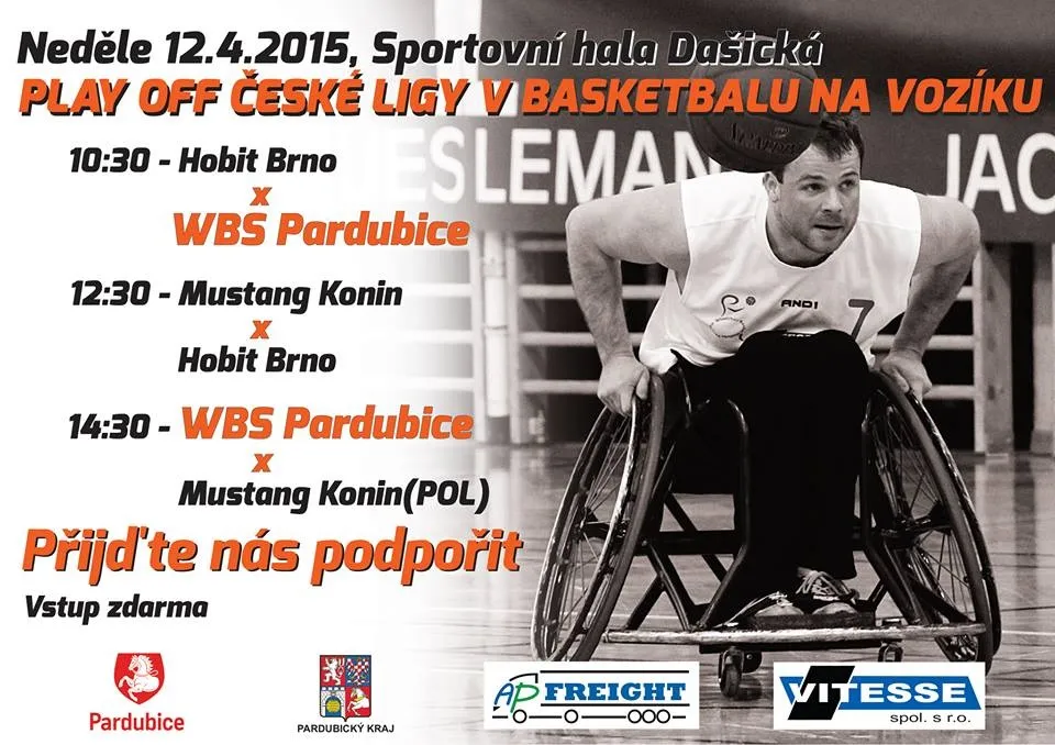 Play off české ligy v&nbsp;basketbalu na vozíku