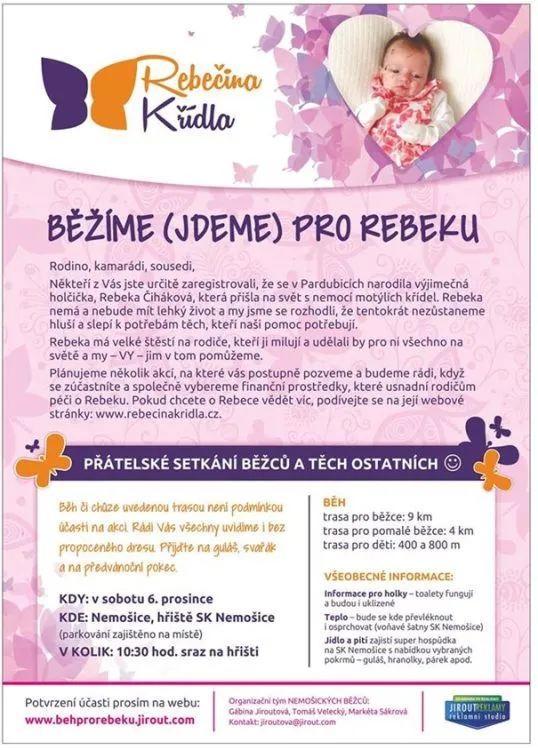 Běžíme (jdeme) pro Rebeku
