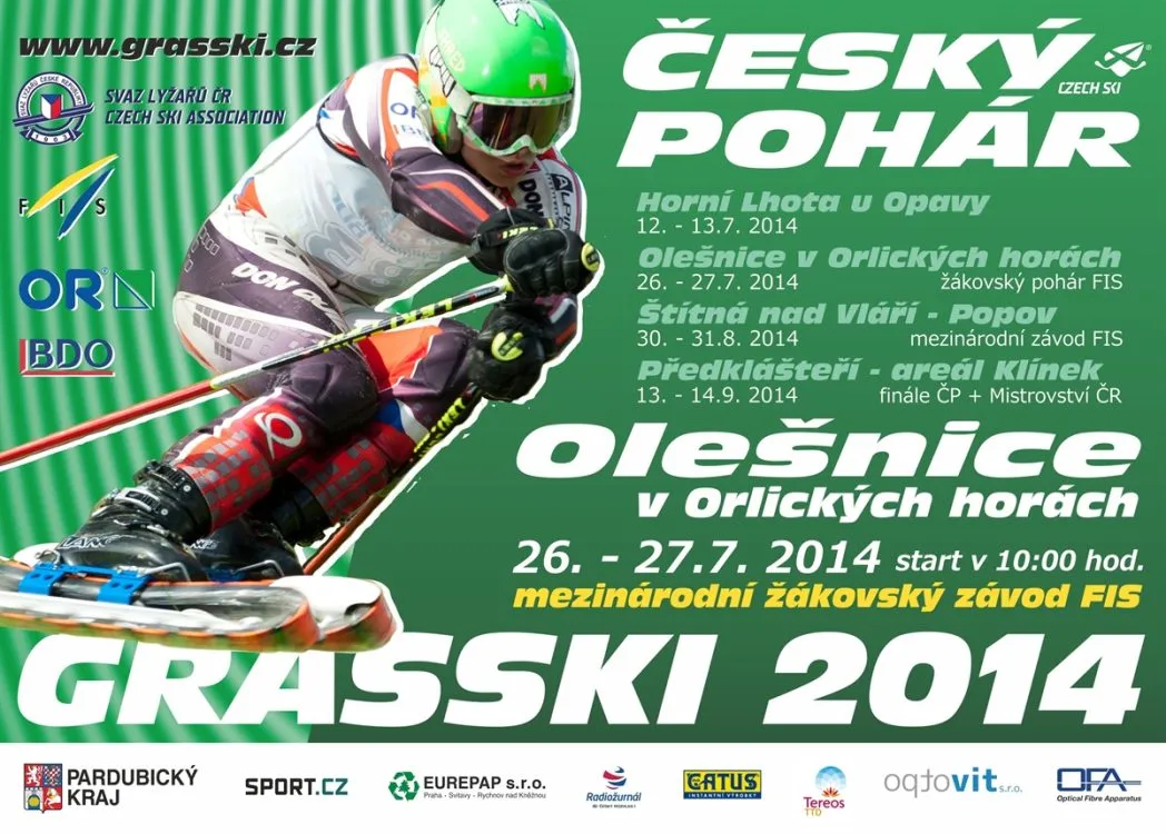 FIS CUP 2014 v&nbsp;travním lyžování dětí a&nbsp;Český pohár travního lyžování 2014