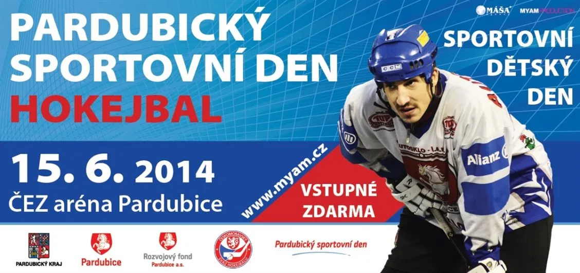Pardubický sportovní den hokejbalu v&nbsp;ČEZ aréně