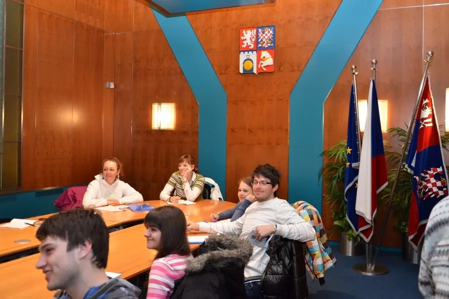 Studenti pardubické univerzity na návštěvě krajského úřadu