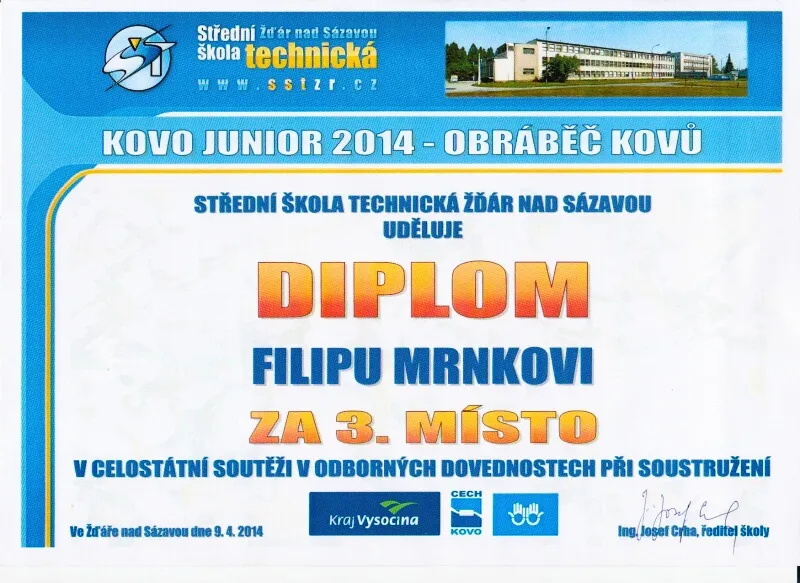 Ohlédnutí za školním rokem 2013/2014 na SPŠ Chrudim