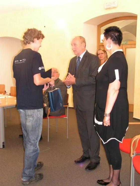 Českotřebovský gymnazista Radovan Švarc Mladým talentem 2012
