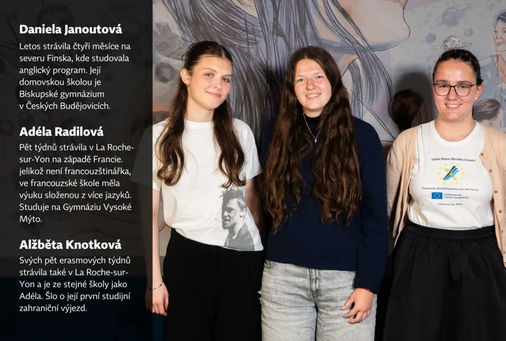 Dům zahraniční spolupráce – studentky Gymnázia Vysoké Mýto se podělily o&nbsp;zkušenosti z&nbsp;Erasmu+