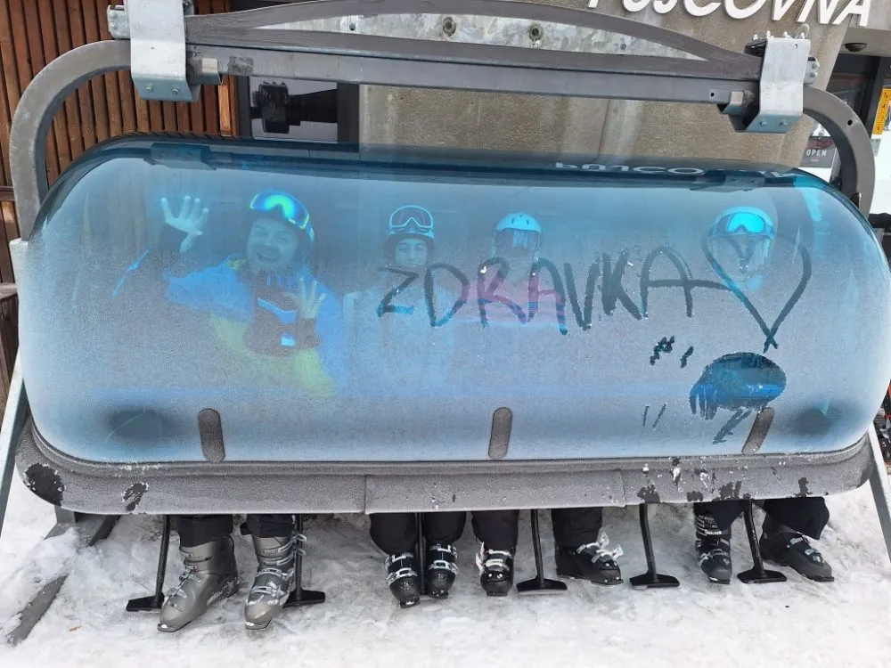 Svitavská zdravka na lyžích