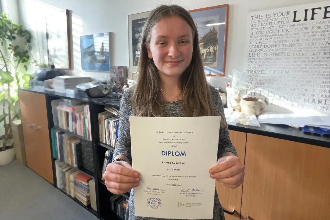 Úspěch studentky svitavského gymnázia v&nbsp;celostátním kole chemické olympiády
