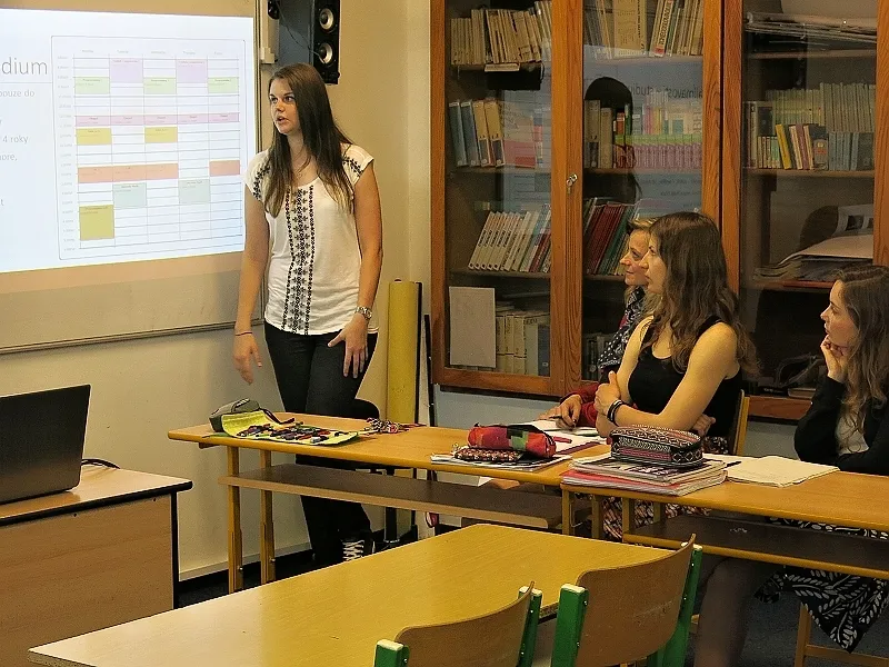 Absolventka svitavského gymnázia vyprávěla studentům o&nbsp;svém pobytu v&nbsp;USA