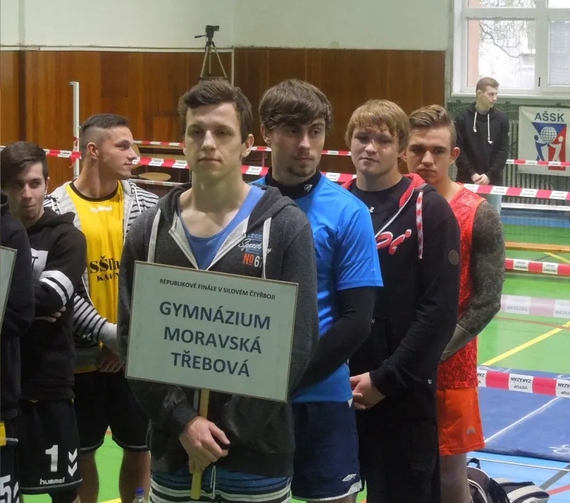 Moravskotřebovští gymnazisté ve finále silového čtyřboje