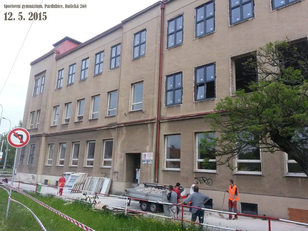 Sportovní gymnázium Pardubice dostává nový kabát