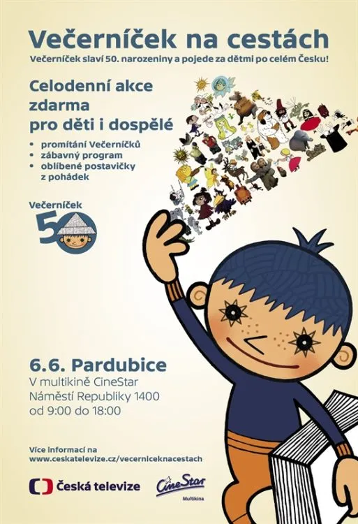 Večerníček jede do Pardubic slavit padesátiny