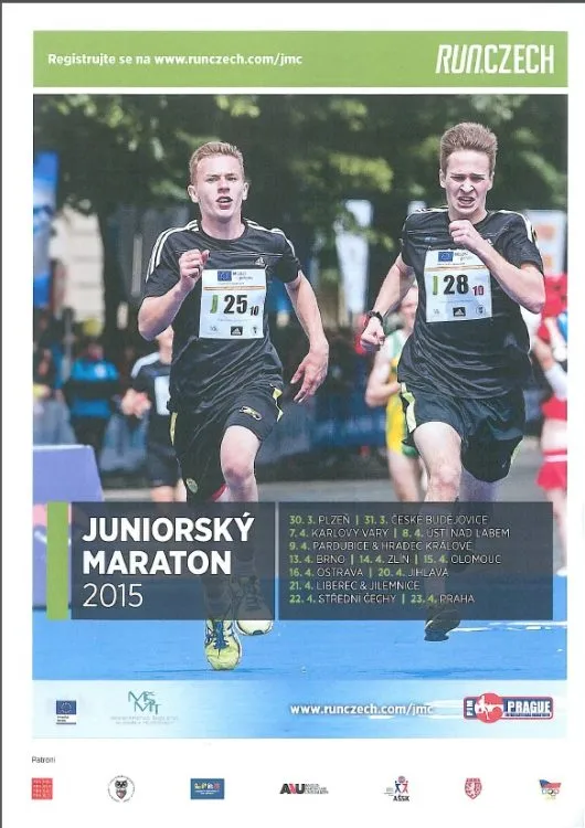 Zúčastněte se Juniorského maratonu 2015, staňte se dobrovolníkem běžecké ligy