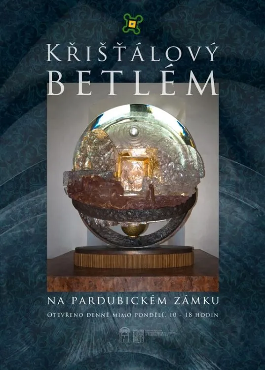 Křišťálový betlém v&nbsp;prostorách pardubického zámku