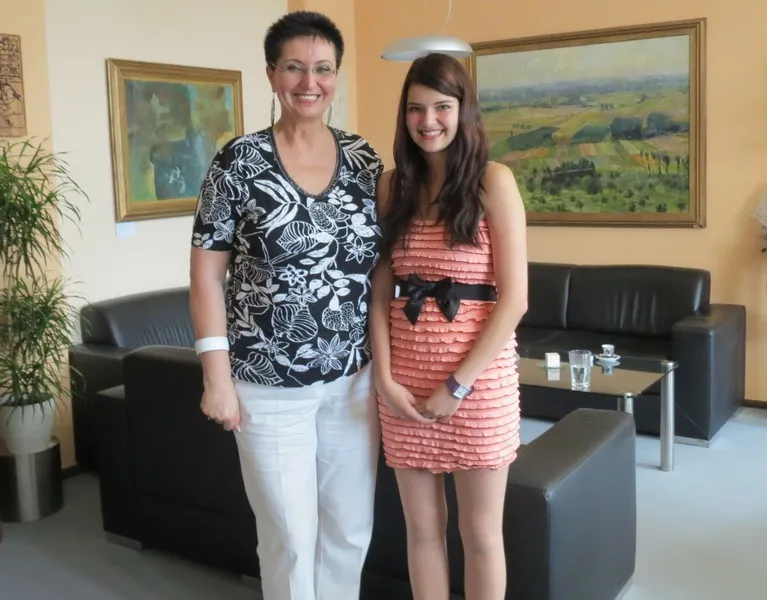 Jana Pernicová blahopřála juniorské Pekařce roku 2013