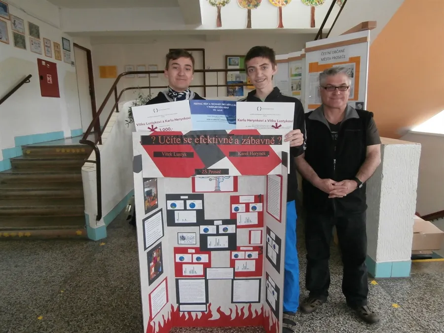 Další úspěch žáků ZŠ Proseč ve Festivalu vědy a&nbsp;techniky pro děti a&nbsp;mládež v&nbsp;Pardubickém kraji