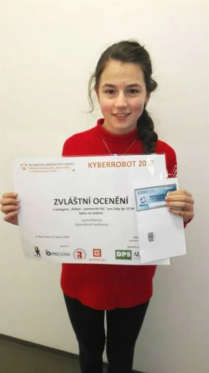 Úspěšná výprava Gymnázia Lanškroun na liberecký KyberRobot
