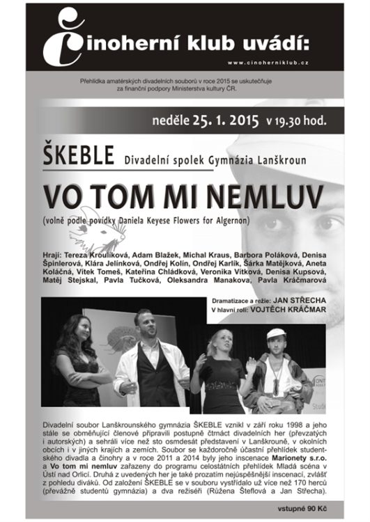 Lanškrounská Škeble v&nbsp;Činoherním klubu