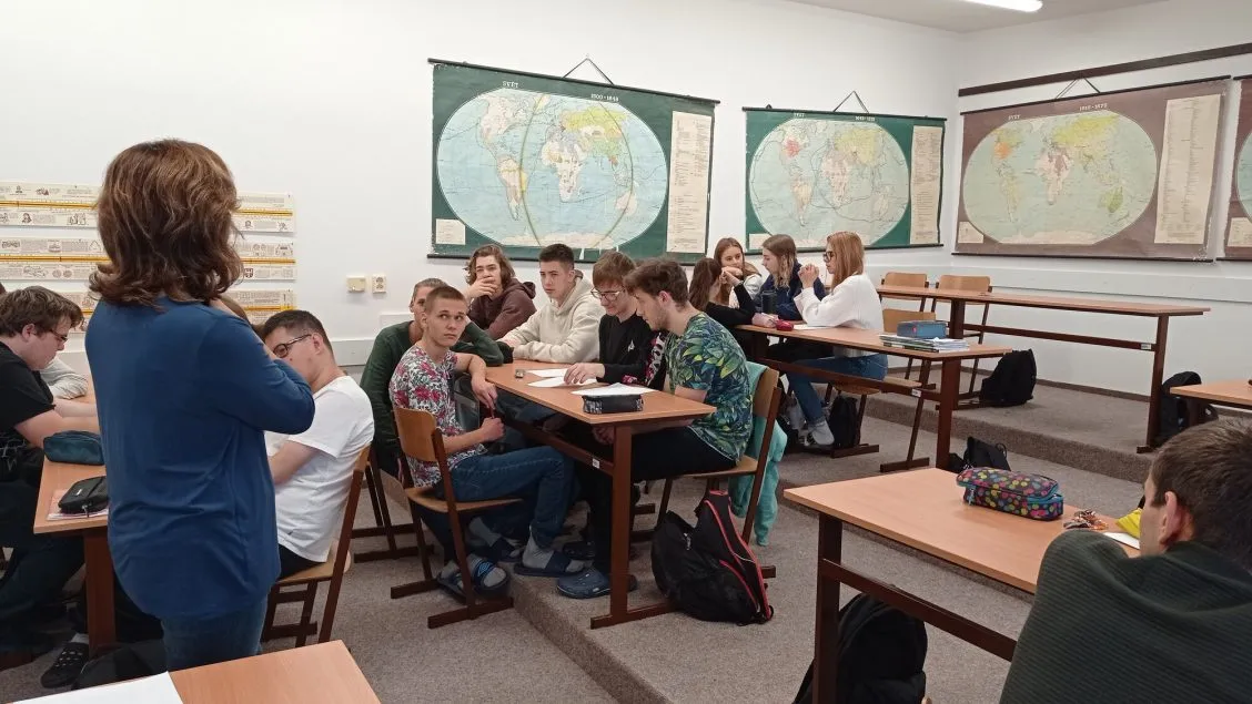 Žáci 4.&nbsp;ročníku svitavské obchodní akademie a&nbsp;Příběhy bezpráví
