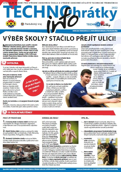 TECHNOhrátky info č. 3/2022 – Střední odborná škola a&nbsp;Střední odborné učiliště technické Třemošnice