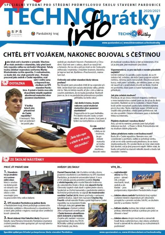 TECHNOhrátky info č. 4/2020 – SPŠ stavební Pardubice