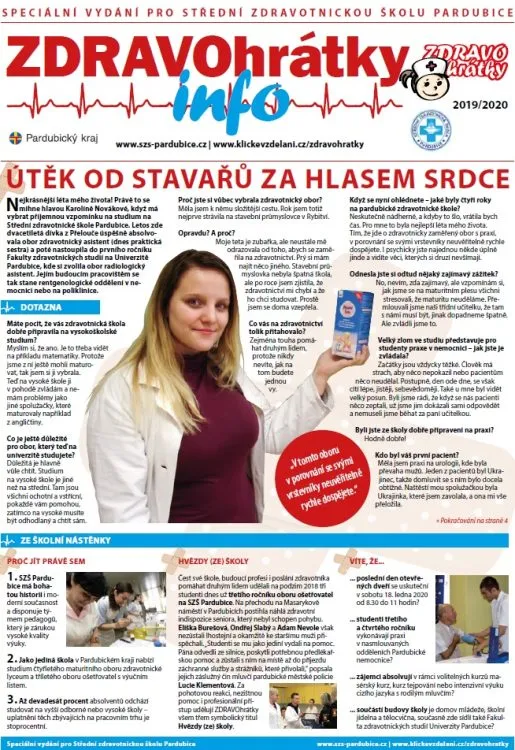 ZDRAVOhrátky info č. 4/2019 – Střední zdravotnická škola Pardubice