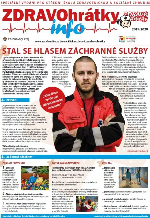 ZDRAVOhrátky info č. 3/2019 – Střední škola zdravotnická a&nbsp;sociální Chrudim