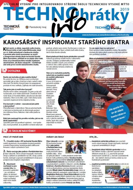 TECHNOhrátky info č. 6/2019 – Integrovaná střední škola technická Vysoké Mýto