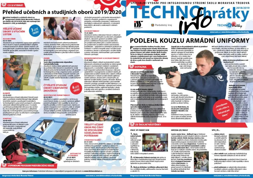 TECHNOhrátky info č. 15/2018 Integrovaná střední škola Moravská Třebová