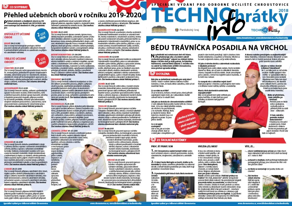 TECHNOhrátky info č. 11/2018 – Odborné učiliště Chroustovice