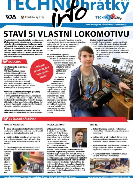 TECHNOhrátky info č. 5/2018 Vyšší odborná škola a&nbsp;Střední škola technická Česká Třebová