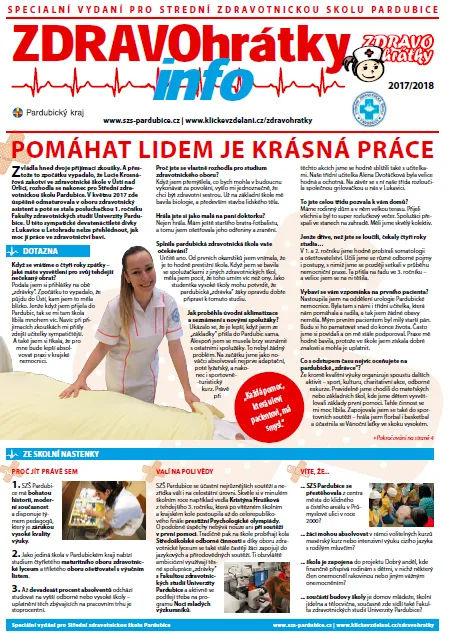 ZDRAVOhrátky info č. 4/2017 – Střední zdravotnická škola Pardubice