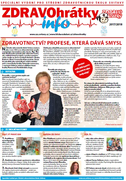 ZDRAVOhrátky info č. 2/2017 – Střední zdravotnická škola Svitavy