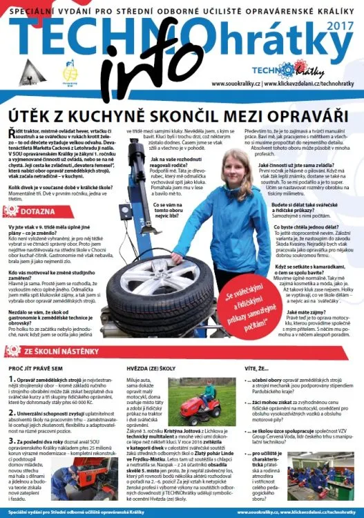 TECHNOhrátky info č. 9/2017 – Střední odborné učiliště opravárenské Králíky