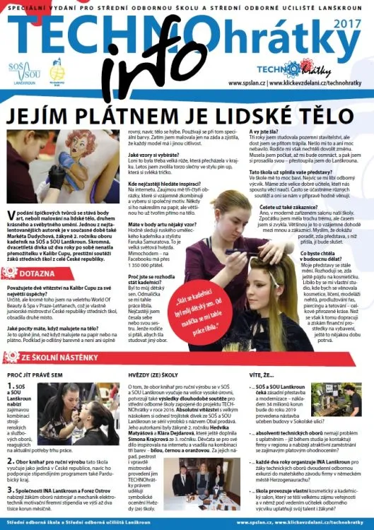 TECHNOhrátky info č. 5/2017 – Střední odborná škola a&nbsp;Střední odborné učiliště Lanškroun