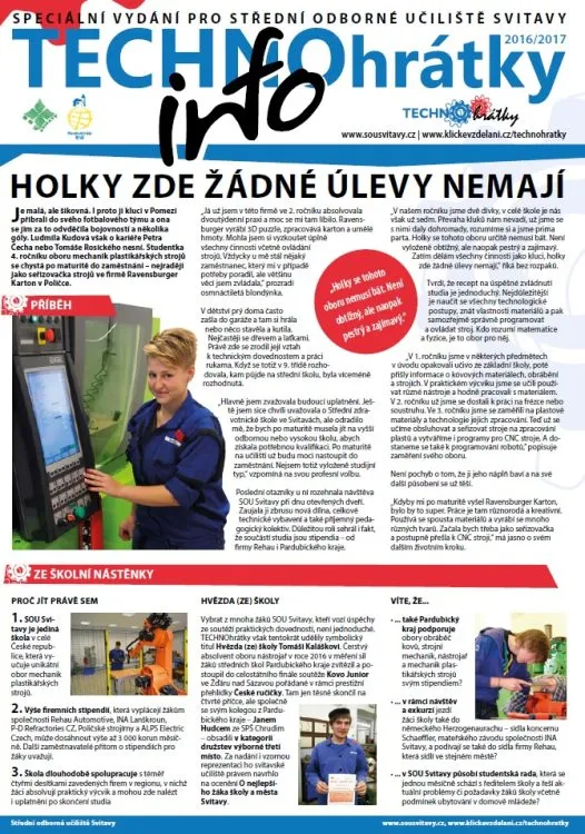 TECHNOhrátky info č. 13/2016 – Střední odborné učiliště Svitavy