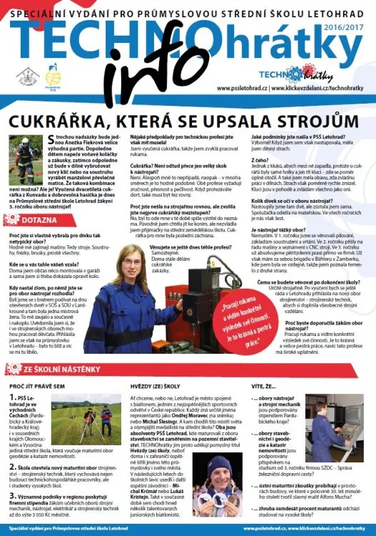 TECHNOhrátky info č. 12/2016 – Průmyslová střední škola Letohrad