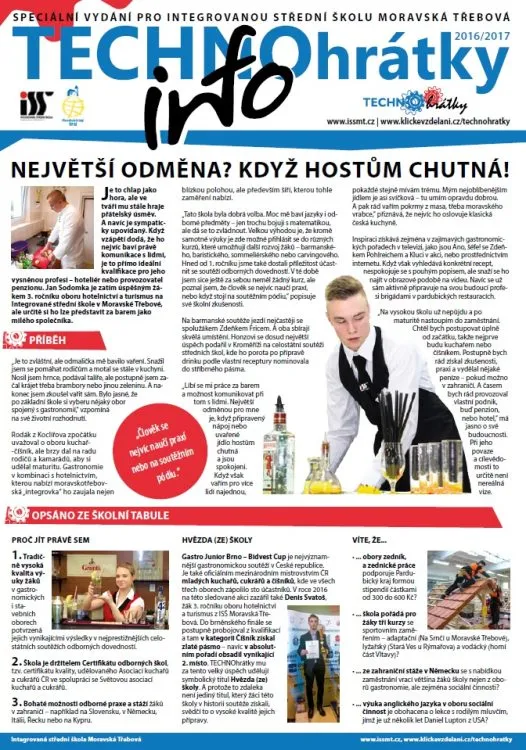 TECHNOhrátky info č. 11/2016 – Integrovaná střední škola Moravská Třebová