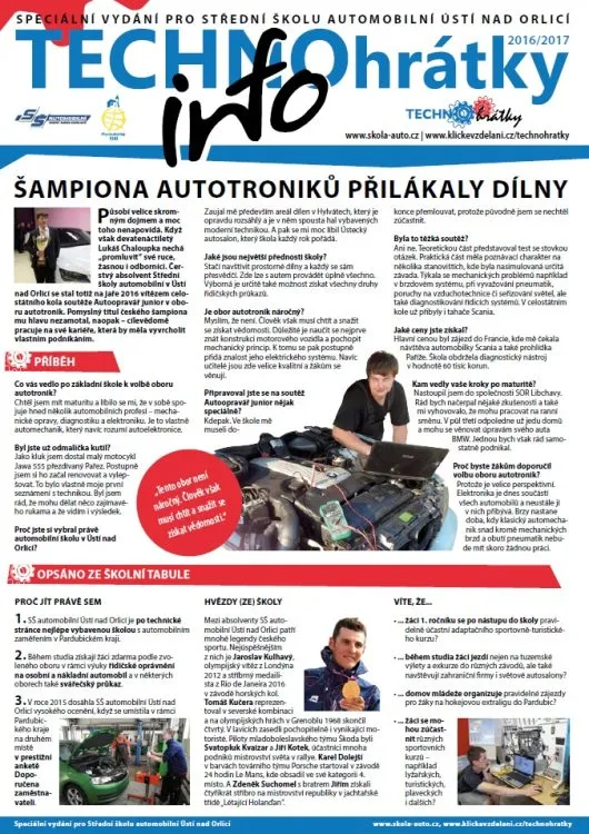 TECHNOhrátky info č. 10/2016 – Střední škola automobilní Ústí nad Orlicí
