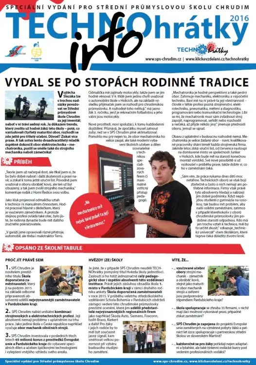 TECHNOhrátky info č. 5/2016 – Střední průmyslová škola Chrudim